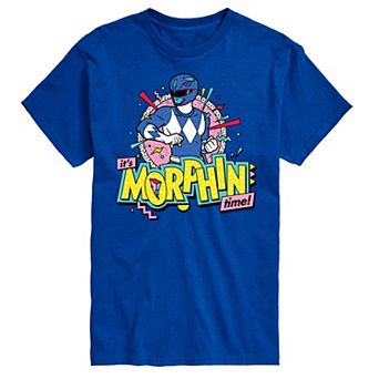 Men's Power Rangers Morphin Time Blue Graphic Tee
