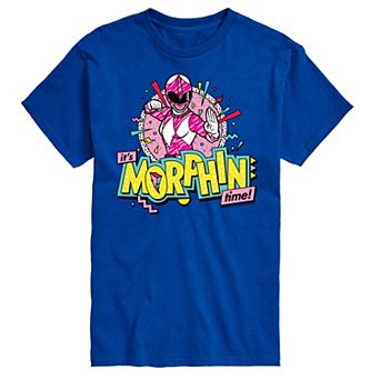 Men's Power Rangers Morphin Time Pink Graphic Tee