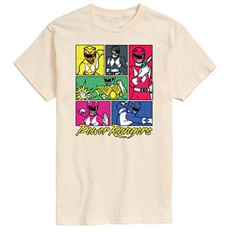 Men's Power Rangers Grid Graphic Tee