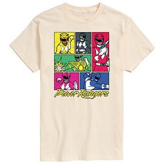 Men's Power Rangers Grid Graphic Tee