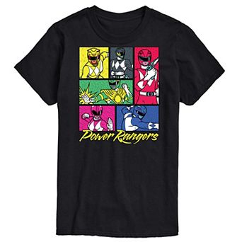 Men's Power Rangers Grid Graphic Tee