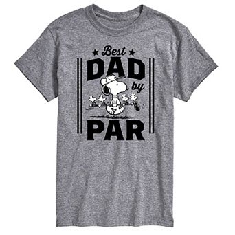 Big & Tall Peanuts Best Dad By Par Graphic Tee