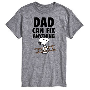 Big & Tall Peanuts Dad Can Fix It Graphic Tee