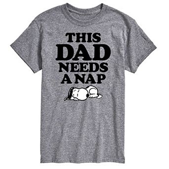 Big & Tall Peanuts This Dad Needs A Nap Graphic Tee