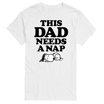 Big & Tall Peanuts This Dad Needs A Nap Graphic Tee