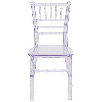 Emma and Oliver 10PK Indoor/Outdoor Child's Resin Chiavari for Home or Home Based Business