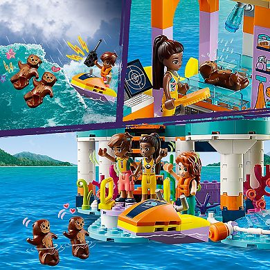 LEGO Friends Sea Rescue Center Pretend Vet Building Toy 41736 (376 Pieces)