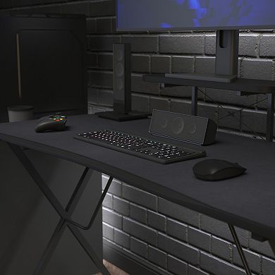 Emma and Oliver Tyr Mega Size PC Gaming Mouse Pad with Micro Weave Cloth Surface, Anti-Slip Rubber Backing and Cable Management