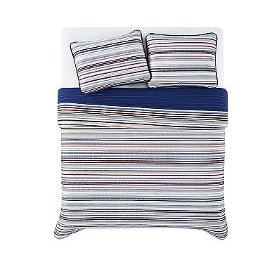 Truly Soft Teagan Stripe Quilt Set
