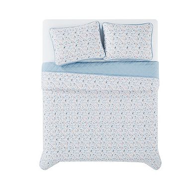 Truly Soft Maine Floral Quilt Set