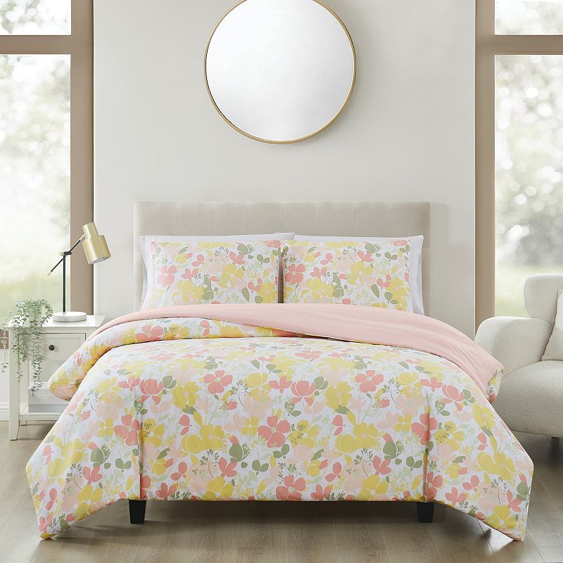 Truly Soft Garden Floral Quilt Set with Sham, Multicolor, Twin