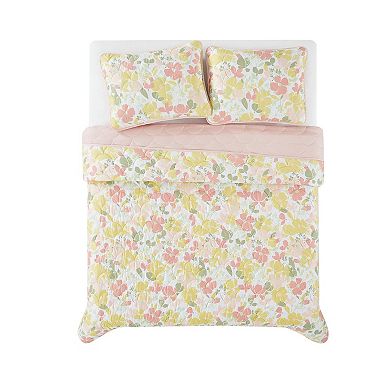 Truly Soft Garden Floral Quilt Set