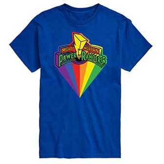 Big & Tall Power Rangers Retro Pride Logo Graphic Tee
