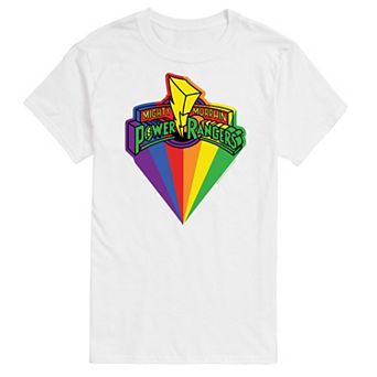Big & Tall Power Rangers Retro Pride Logo Graphic Tee