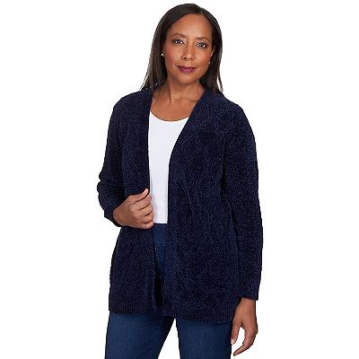 Women s Alfred Dunner Chenille Long Cardigan