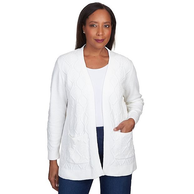 Kohls white cardigan sweater sale