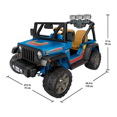 Power Wheels Retro Jeep Wrangler Ride-On