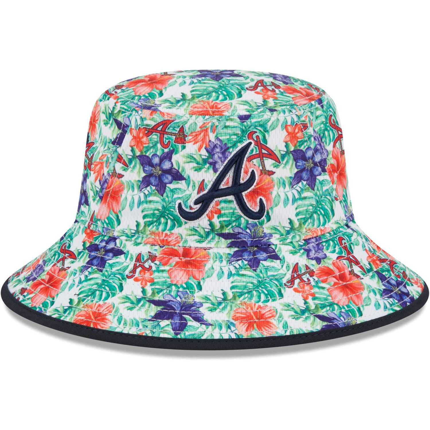 Men's Atlanta Braves New Era Blue Vice Highlighter Logo 59FIFTY