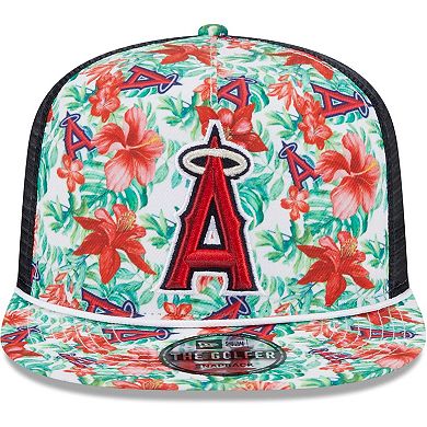 Men's New Era Los Angeles Angels Tropic Floral Golfer Snapback Hat