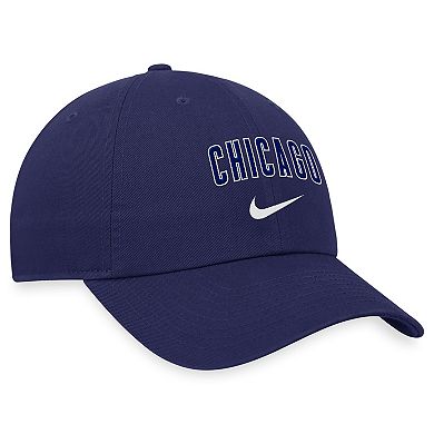 Men's Nike Royal Chicago Cubs Wordmark Swoosh Heritage86 Adjustable Hat