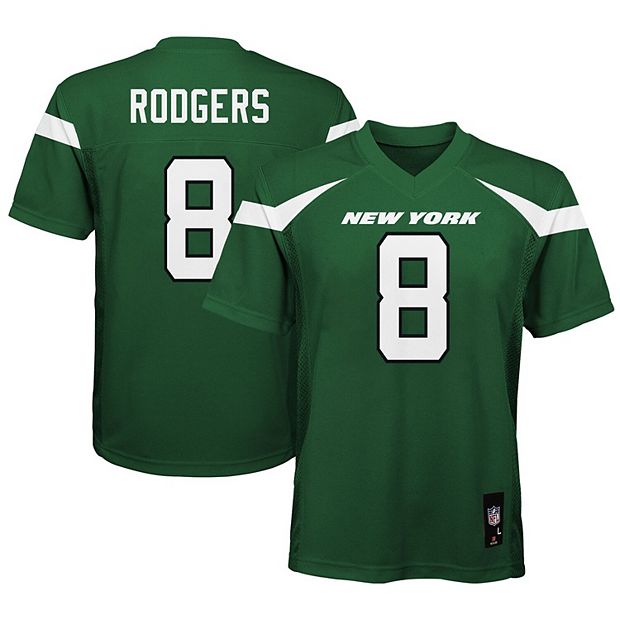 Youth Aaron Rodgers Gotham Green New York Jets Replica Player Jersey