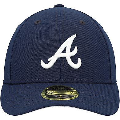 Men's New Era Navy Atlanta Braves Oceanside Low Profile 59FIFTY Fitted Hat