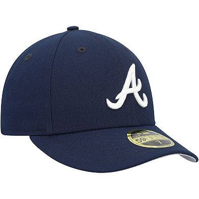 Men's New Era Navy Atlanta Braves Oceanside Low Profile 59FIFTY Fitted Hat