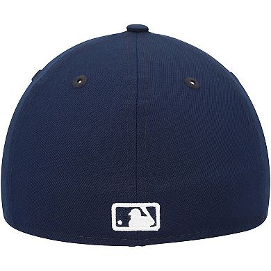 Men's New Era Navy Atlanta Braves Oceanside Low Profile 59FIFTY Fitted Hat