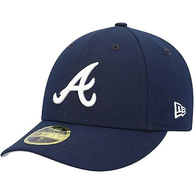 Men's New Era Navy Atlanta Braves Oceanside Low Profile 59FIFTY Fitted Hat
