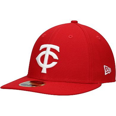 Men's New Era Scarlet Minnesota Twins Low Profile 59FIFTY Fitted Hat