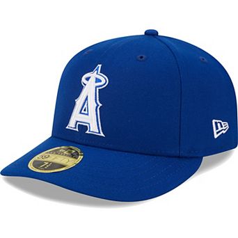 Men's New Era Royal Los Angeles Angels White LogoÂ Low Profile 59FIFTY Fitted Hat