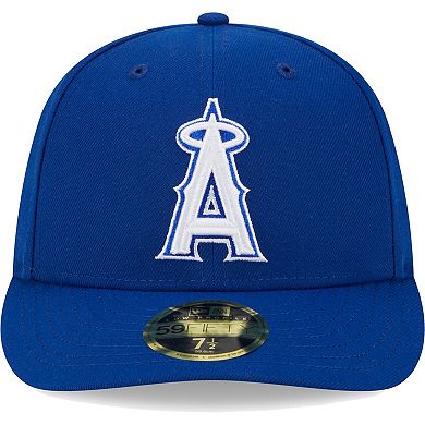 Men's New Era Royal Los Angeles Angels White LogoÂ Low Profile 59FIFTY Fitted Hat
