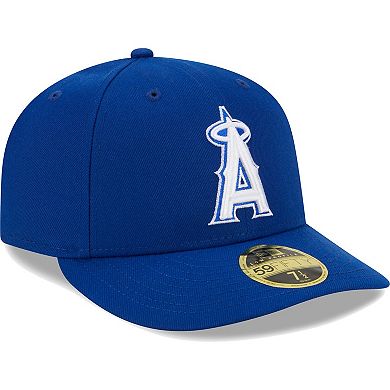 Men's New Era Royal Los Angeles Angels White LogoÂ Low Profile 59FIFTY Fitted Hat