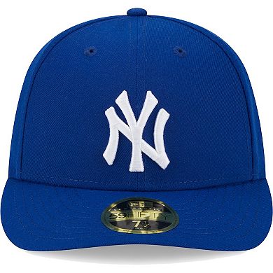Men's New Era Royal New York Yankees White LogoÂ Low Profile 59FIFTY Fitted Hat