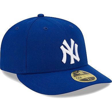 Men's New Era Royal New York Yankees White LogoÂ Low Profile 59FIFTY Fitted Hat