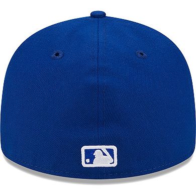 Men's New Era Royal San Diego Padres White LogoÂ Low Profile 59FIFTY Fitted Hat