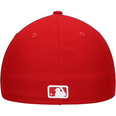 Men's New Era Scarlet Milwaukee Brewers Low Profile 59FIFTY Fitted Hat