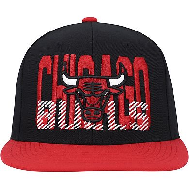 Men's Mitchell & Ness Black Chicago Bulls SOUL Cross Check Snapback