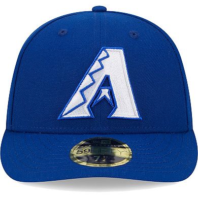 Men's New Era  Royal Arizona Diamondbacks White LogoÂ Low Profile 59FIFTY Fitted Hat