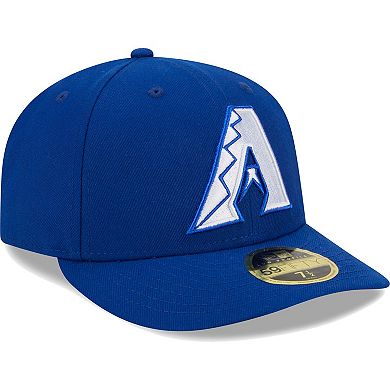 Men's New Era  Royal Arizona Diamondbacks White LogoÂ Low Profile 59FIFTY Fitted Hat