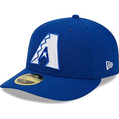 Men's New Era Royal Arizona Diamondbacks White LogoÂ Low Profile 59FIFTY Fitted Hat