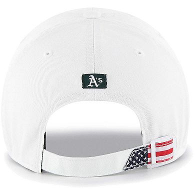 Men's '47 White Oakland Athletics Homeland Clean Up Adjustable Hat