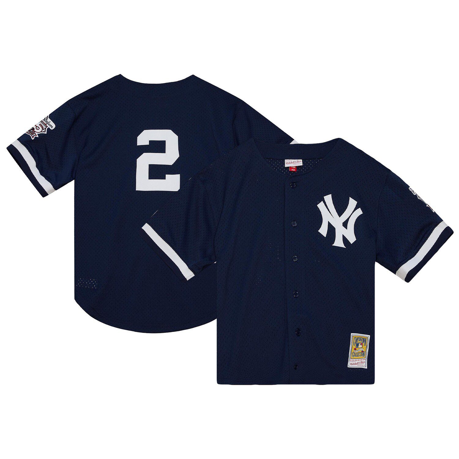 Men’s New York Yankees Aaron Judge Navy Cooperstown Collection Mesh Batting Practice Jersey