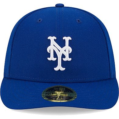 Men's New Era Royal New York Mets White LogoÂ Low Profile 59FIFTY Fitted Hat