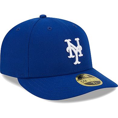 Men's New Era Royal New York Mets White LogoÂ Low Profile 59FIFTY Fitted Hat