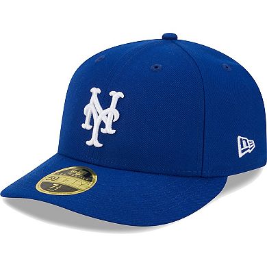 Men's New Era Royal New York Mets White LogoÂ Low Profile 59FIFTY Fitted Hat