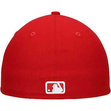 Men's New Era Scarlet Pittsburgh Pirates Low Profile 59FIFTY Fitted Hat