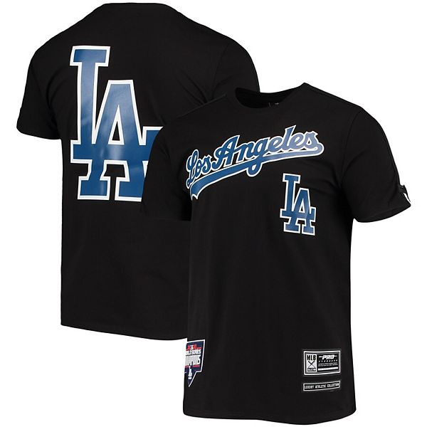 Pro Standard Los Angeles Dodgers Twill Mens Short Sleeve Shirt (Black)