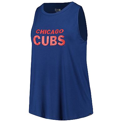 Women's New Era Royal Chicago Cubs Plus Size Tank Top