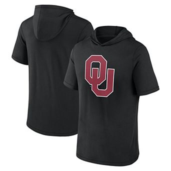 Men's Fanatics Branded Black Oklahoma Sooners Primary Logo Hoodie T-Shirt
